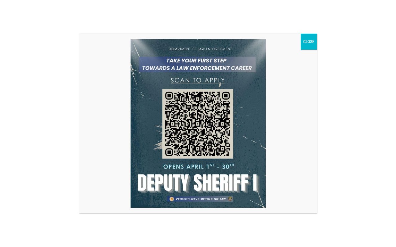 Hawaii Sheriff Division page for bench warrants service